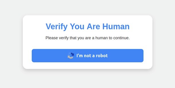 ClickFix scam can use a fake CAPTCHA popup